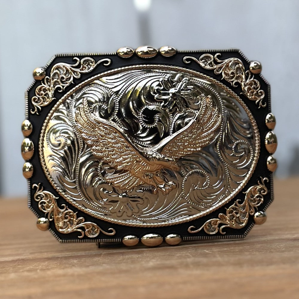Hebilla Vaquera "Aguila Dorada" - Hebillas Vaqueras para Hombre