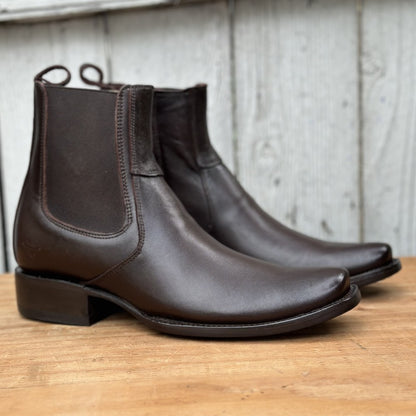 Botin Vaquero Café Horma Dubai con Cierre para Hombre | BS-Vincent
