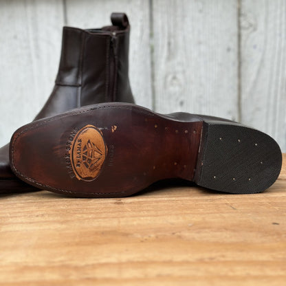 Botin Vaquero Café Horma Dubai con Cierre para Hombre | BS-Vincent | Suela de Vaqueta