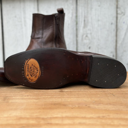 Botin Vaquero Miel Horma Dubai con Cierre para Hombre | BS-Vincent | Suela de Vaqueta
