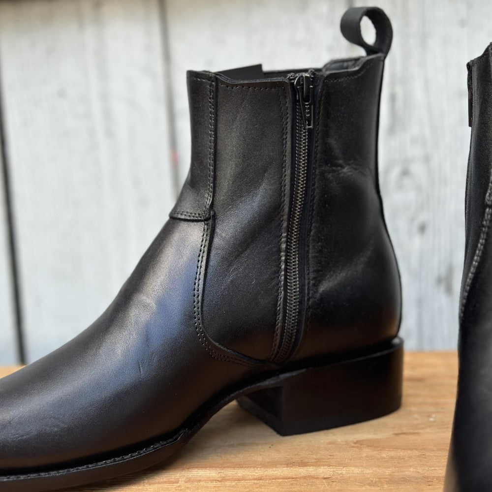 Botin Vaquero Negro Horma Dubai con Cierre para Hombre | BS-Vincent (3)