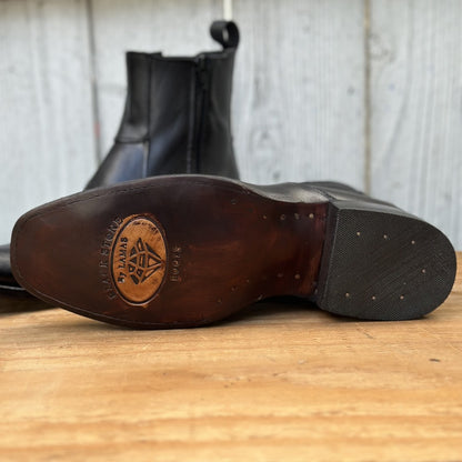 Botin Vaquero Negro Horma Dubai con Cierre para Hombre | BS-Vincent | Suela de Vaqueta