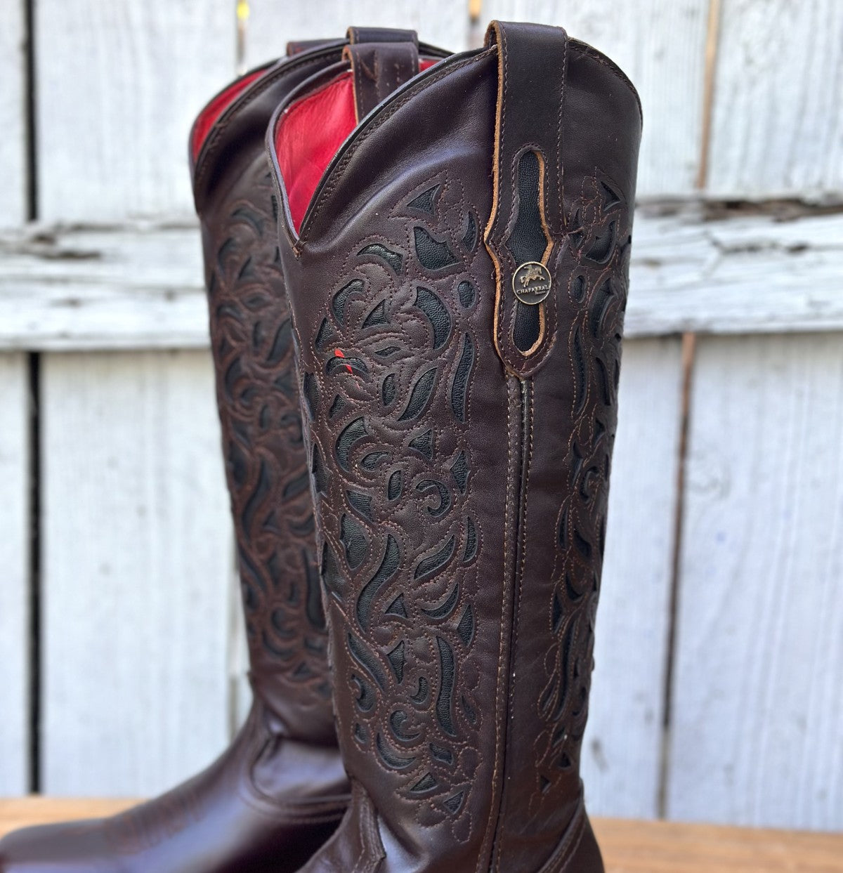 Bota Vaquera Café de Tubo Alto en Piel Pull-Up para Mujer | CB-Coqueta (3)