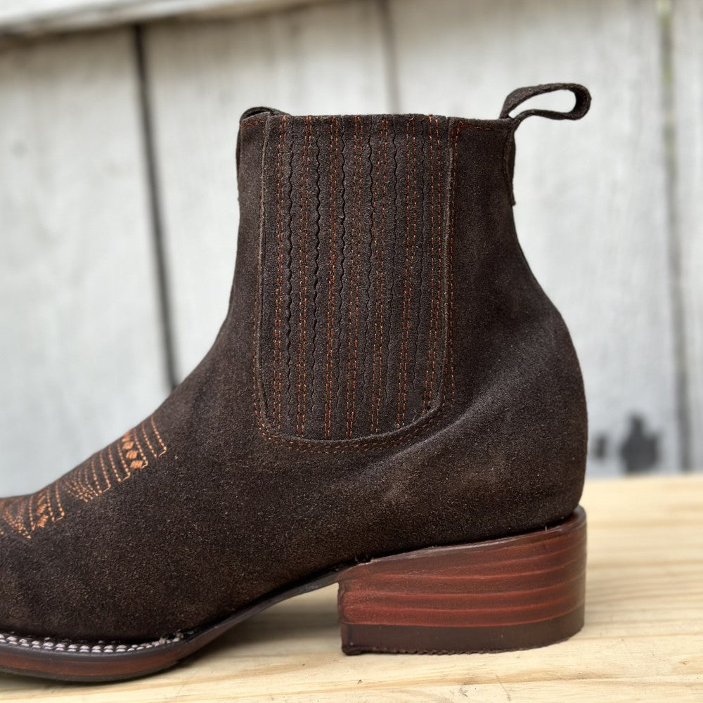 Botin Vaquero Color Chocolate de Gamuza para Mujer | JB-723D | Hecho en Mexico (2)