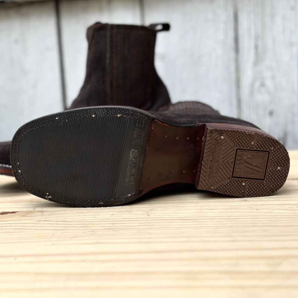 Botin Vaquero Color Chocolate de Gamuza para Mujer | JB-723D | Hecho en Mexico (5)
