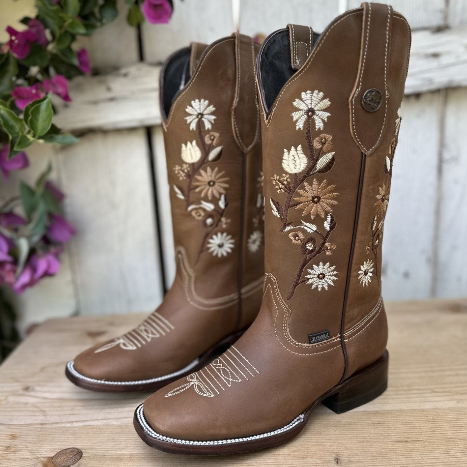 Vaqueras CB-Candie - Botas Vaqueras con Bordado para Mujer - Botas Vaqueras