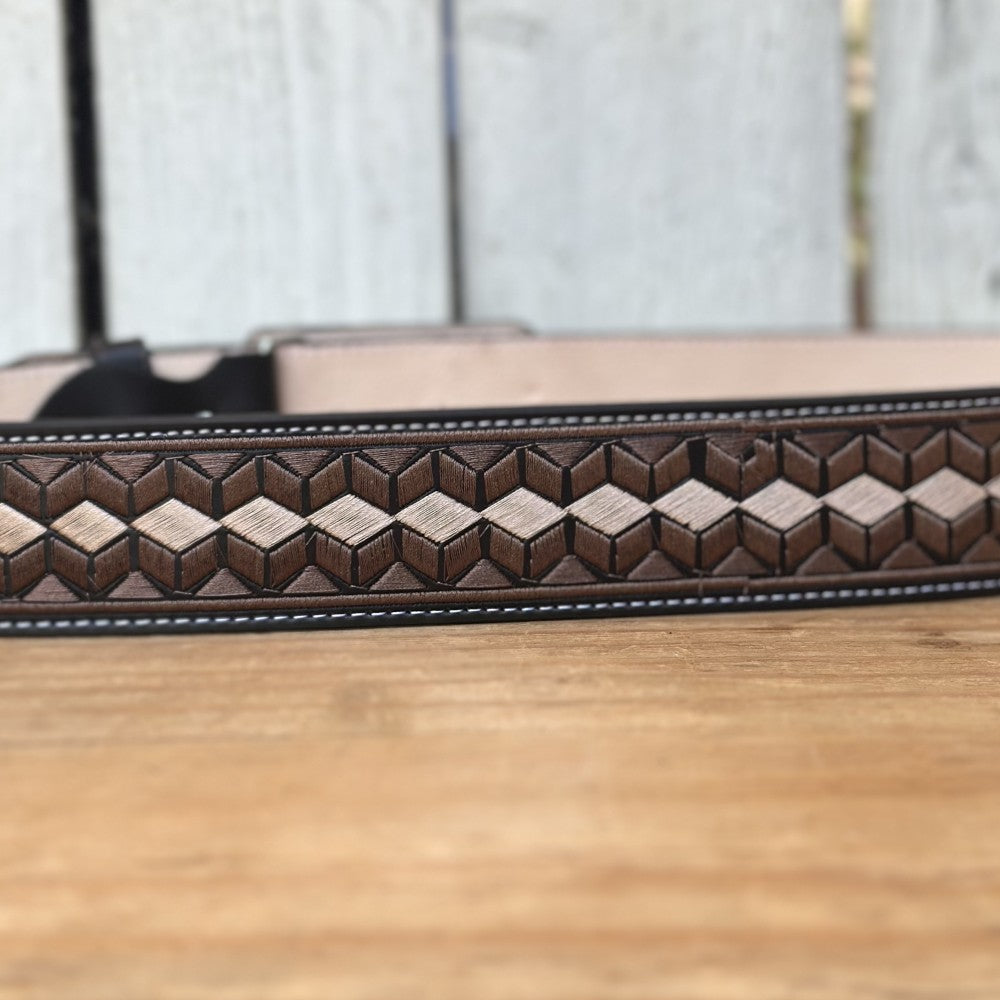 Cinturón Vaquero "Hexagono" - Cinturones Vaqueros para Hombre - Cinturones Vaqueros Mexicanos (3)