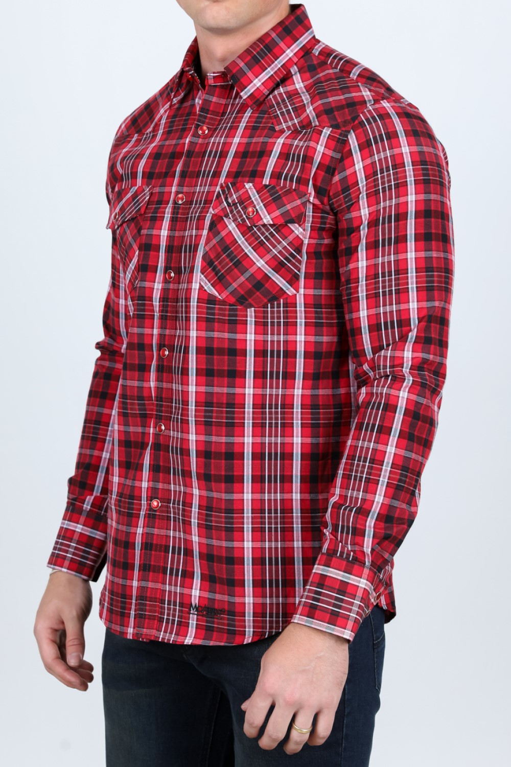 Plaid Shirt MC-200-50 - Long Sleeve Western Shirts for Men