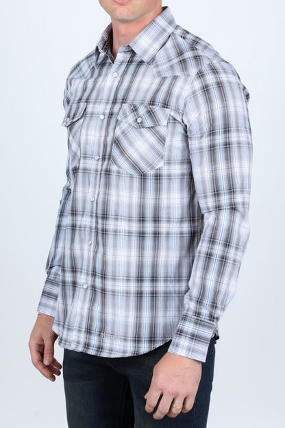 Camisa de Cuadros MC-200-47 - Camisas Vaqueras para Hombre - Camisas de Cuadros Mexicanas  para Hombre (3)