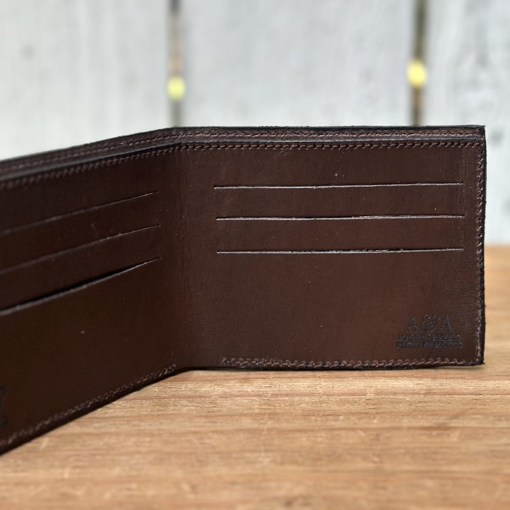 Cartera Vaquera de Pelo de Res para Hombre | Con Bolsillos (2)