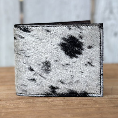 Cartera Vaquera de Pelo de Res para Hombre