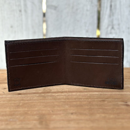 Cartera Vaquera de Pelo de Res para Hombre | Con Bolsillos
