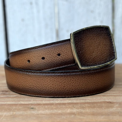 Cinturón Vaquero "Bravo" Miel - Cinturones Vaqueros para Hombre (5)