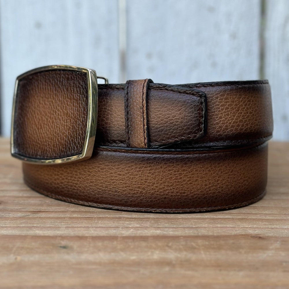Cinturón Vaquero "Bravo" Miel - Cinturones Vaqueros para Hombre (4)