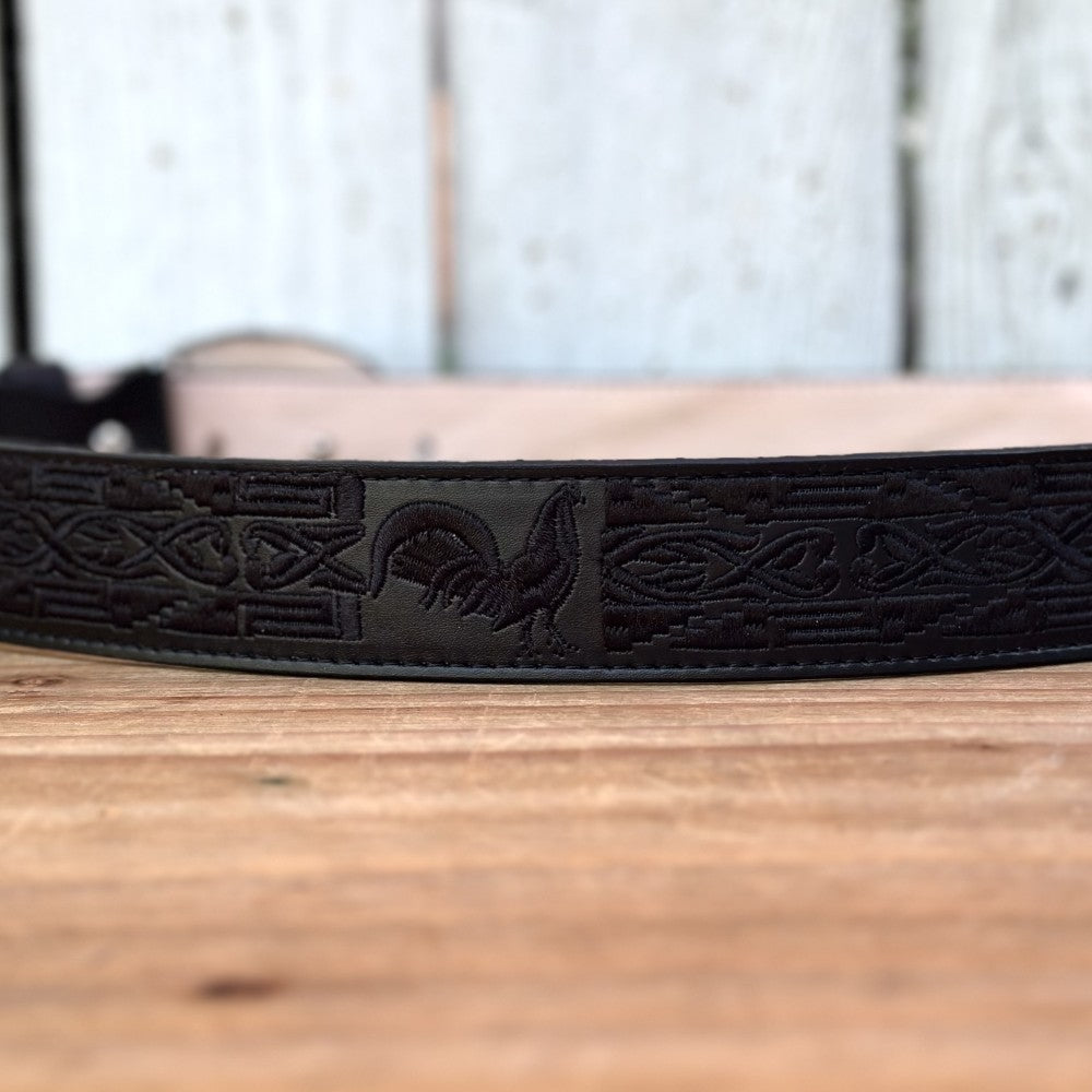 Cinturón Vaquero "Gallo" Negro - Cinturones Vaqueros para Hombre (4)