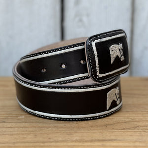 Cinturon JB-CBPIT Negro - Cinturones Vaqueros con Cordel de Pita para Hombre -Cinturones Vaqueros de Cuero (3)