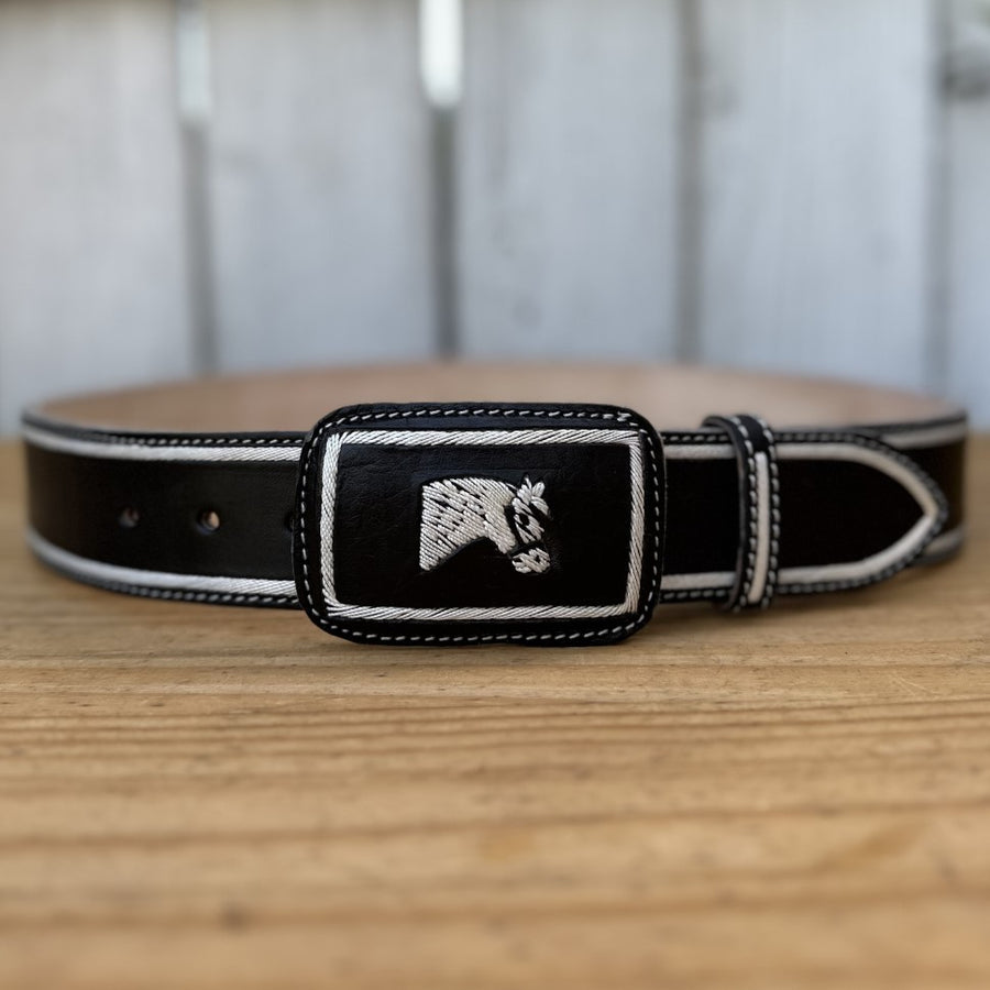 Cinturon JB-CBPIT Negro - Cinturones Vaqueros con Cordel de Pita para Hombre -Cinturones Vaqueros de Cuero (2)