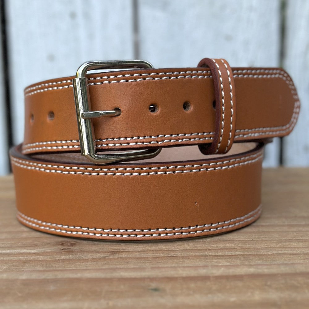 Cinturon Miel Heavy Duty con Hebilla de Un Solo Pasador y Rodillo