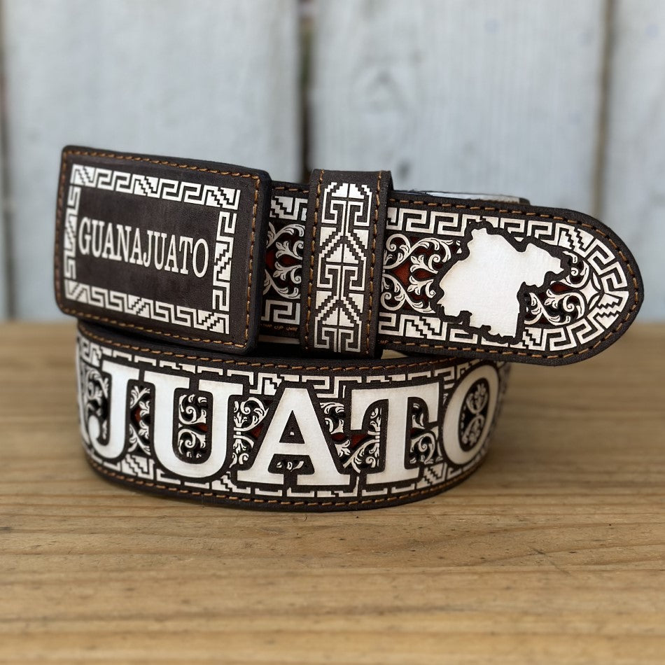 Cinturon Navajeado Personalizado de Guanajuato - Cinturones Vaqueros Navajeados - Cinturones Vaqueros Personalizados (3)