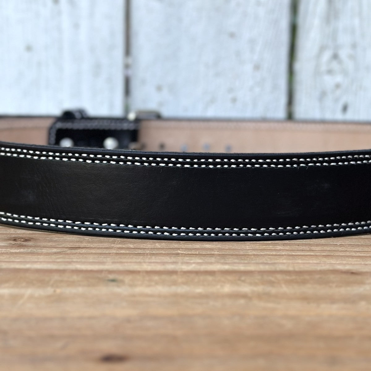 Cinturon Negro Heavy Duty con Hebilla de Un Solo Pasador y Rodillo (3)