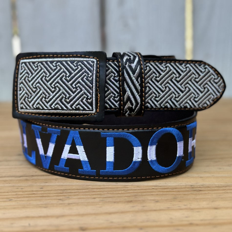 Cinturon de El Salvador Personalizado - Cinturon con El Salvador Bordado - Cinturones Personalizados (4)