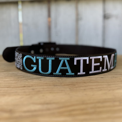 Cinturon de Guatemala Personalizado - Cinturon con Guatemala Bordado - Cinturones Personalizados (4)