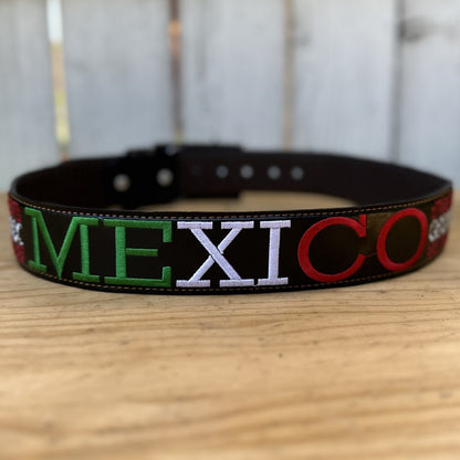 Cinturon de Mexico Personalizado - Cinturon con Mexico Bordado - Cinturones Personalizados (2)