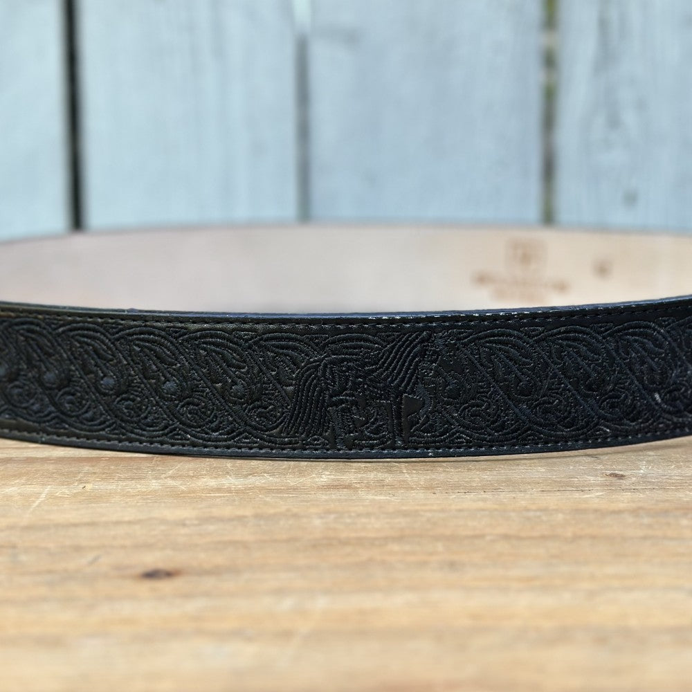 Cinturon Vaquero Caballo Orlas Negro de 2" - Cinturones Vaqueros para Hombre (6)