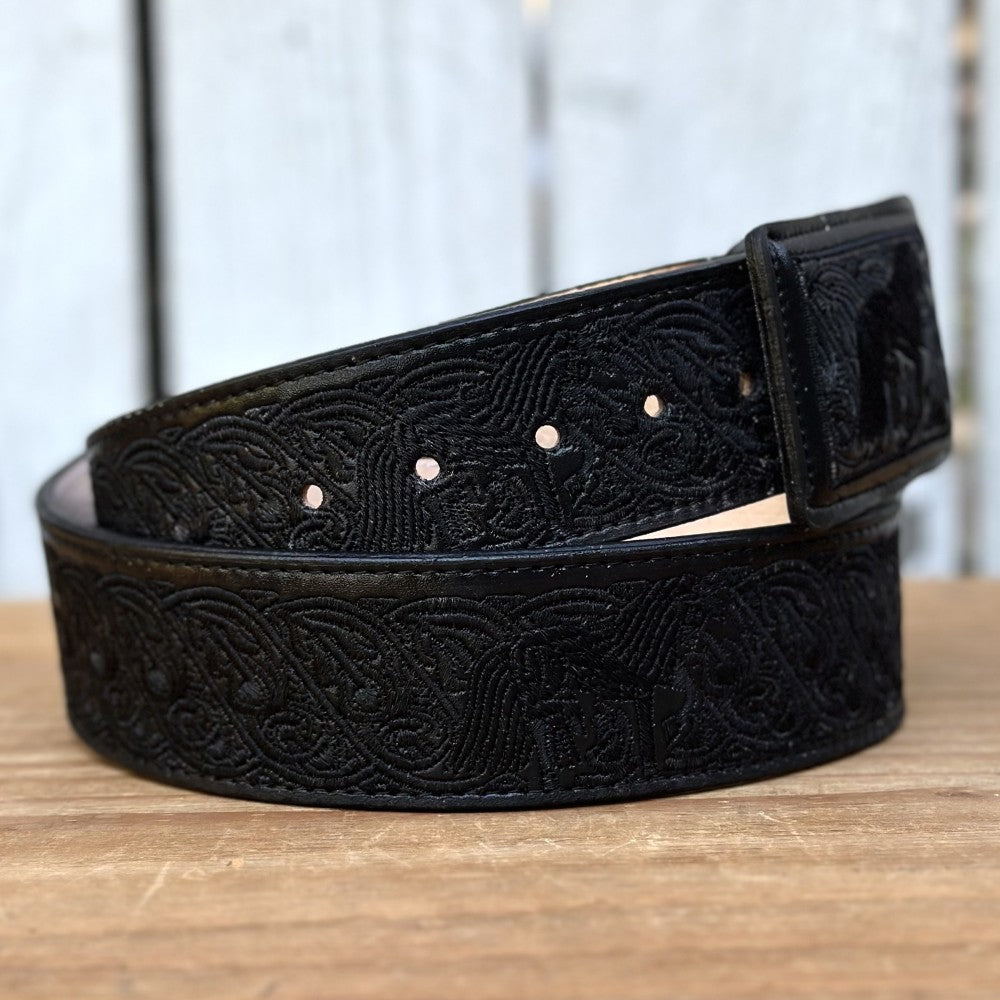 Cinturon Vaquero Caballo Orlas Negro de 2" - Cinturones Vaqueros para Hombre (3)