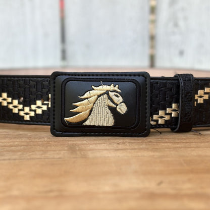 Cinturón "Caballo de Oro" - Cinturones Vaqueros para Hombre - Cinturones Vaqueros Mexicanos (2)