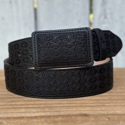 Cinturón Vaquero Negro  "Galante" - Cinturones Vaqueros para Hombre