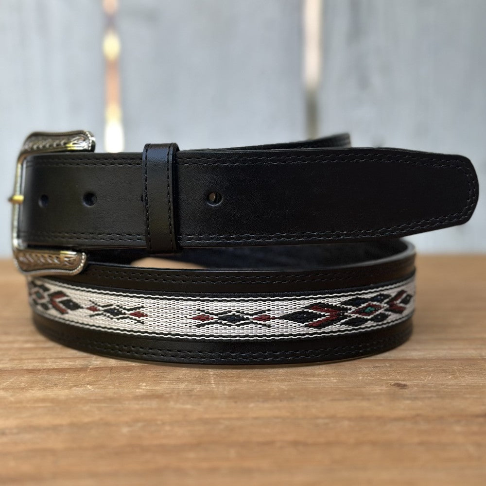 Cinturón Vaquero "Navajo" Negro - Cinturones Vaqueros para Hombre (5)