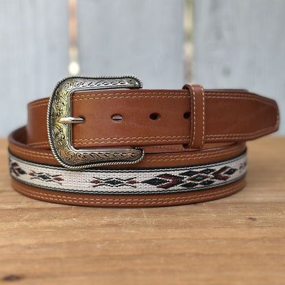 Cinturón Vaquero "Navajo" Tan - Cinturones Vaqueros para Hombre (2)