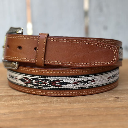 Cinturón Vaquero "Navajo" Tan - Cinturones Vaqueros para Hombre (6)