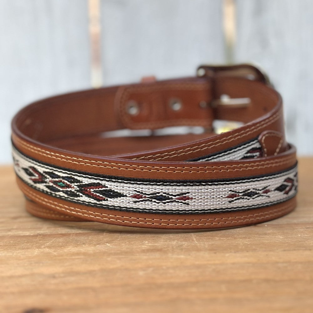 Cinturón Vaquero "Navajo" Tan - Cinturones Vaqueros para Hombre (5)