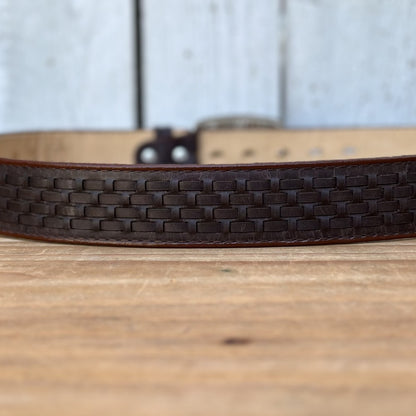 Cinturón de Petatillo Café - Cinturones Vaqueros para Hombre (5)