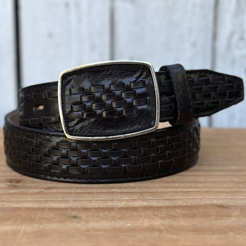 Cinturón de Petatillo Negro - Cinturones Vaqueros para Hombre