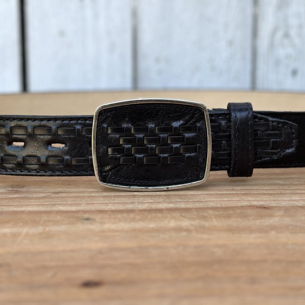 Cinturón de Petatillo Negro - Cinturones Vaqueros para Hombre (2)