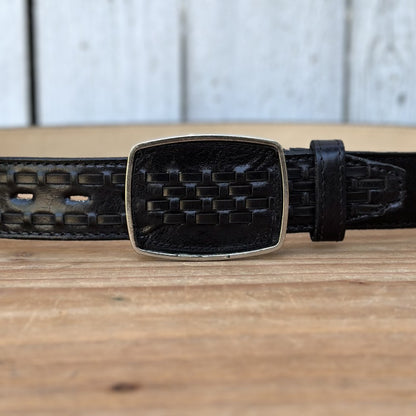 Cinturón de Petatillo Negro - Cinturones Vaqueros para Hombre (2)