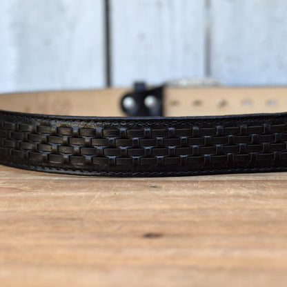 Cinturón de Petatillo Negro - Cinturones Vaqueros para Hombre(5)