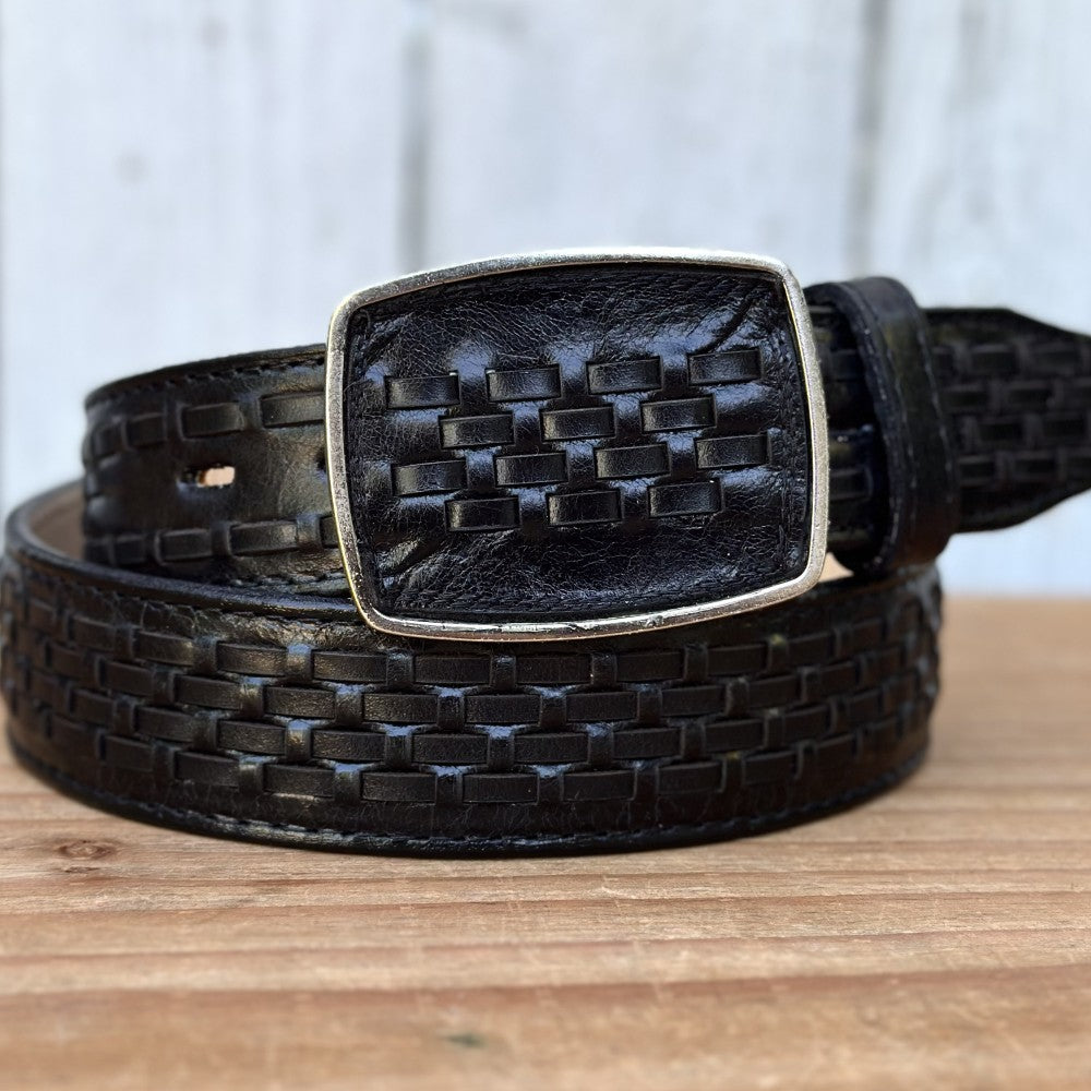 Cinturón de Petatillo Negro - Cinturones Vaqueros para Hombre (3)