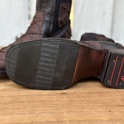 DA-Capitán Pirarucu Imitacion Café - Botines Vaqueros Exoticos para Hombre (6)