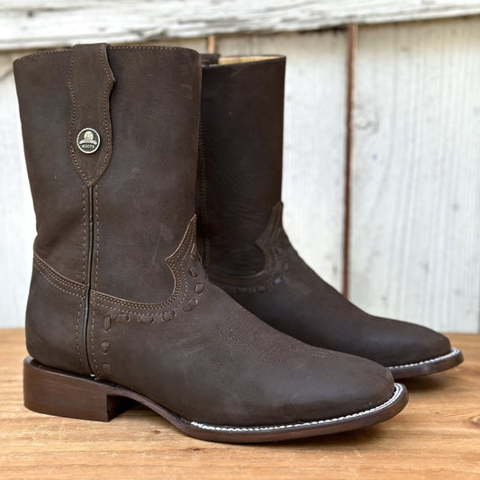 DB-Bota con Cierre Color Café - Botas Vaqueras para Hombre