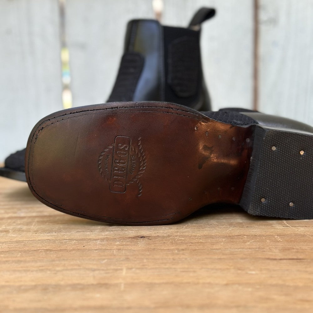 DB-Botin Imitación Pitón Negro - Botines Vaqueros Exoticos para Hombre (6)