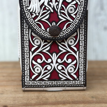 Funda Vaquera para Teléfono “Horses” de Piel Cortada a Láser (4)