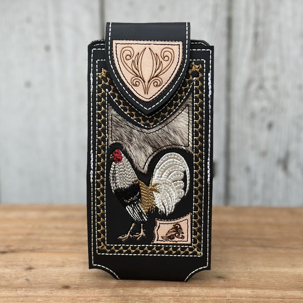 Funda Vaquera "Gallo" Negra - Fundas para Telefono