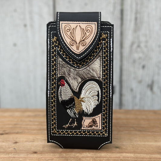 Funda Vaquera "Gallo" Negra - Fundas para Telefono