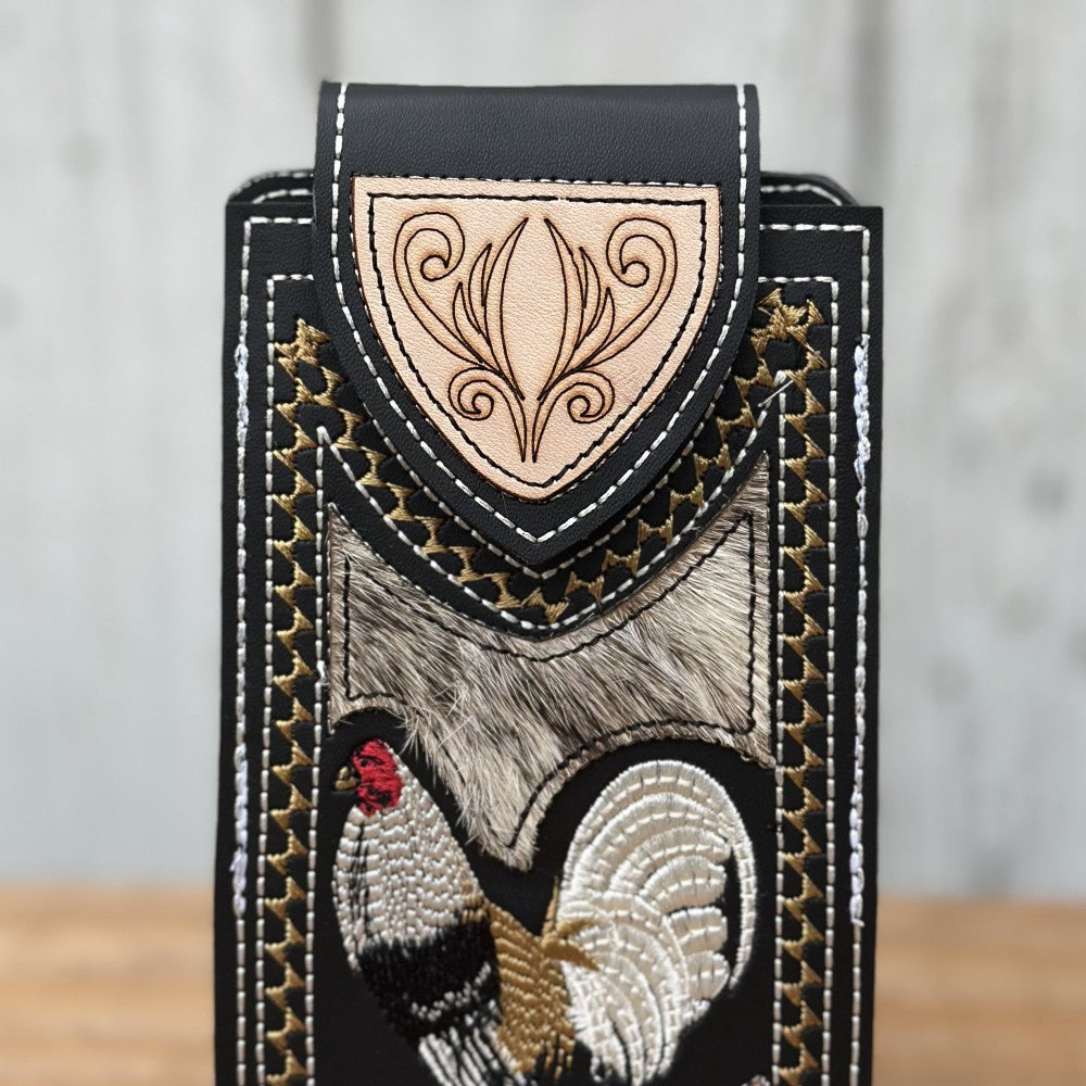 Funda Vaquera "Gallo" Negra - Fundas para Telefono (3)