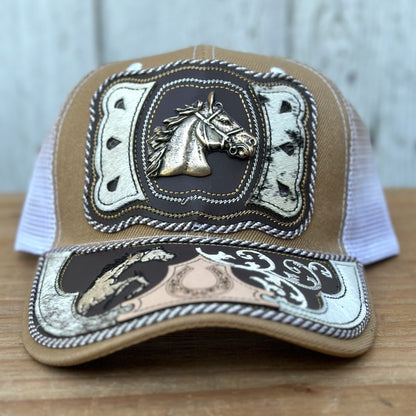 Gorra Vaquera "Caballo Mojave" - Gorras Artesanales Mexicanas 