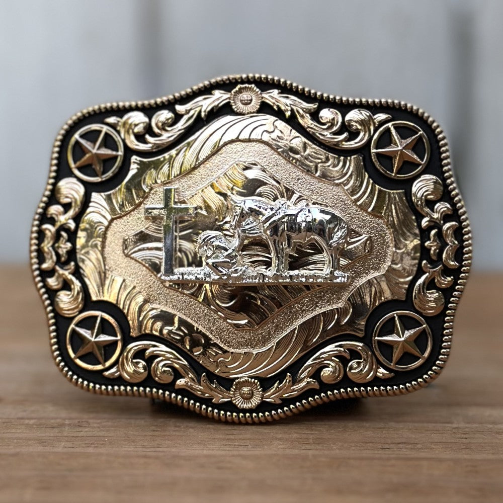 Hebilla Vaquera "El Buen Pastor" - Hebillas Vaqueras para Hombre